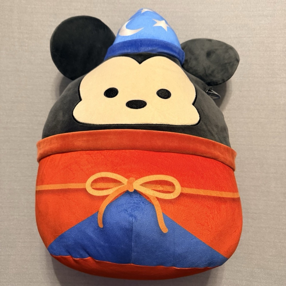 Disney Squishmallows Mickey Mouse Sorcerer's Apprentice 17" Plush NWT Fantasia